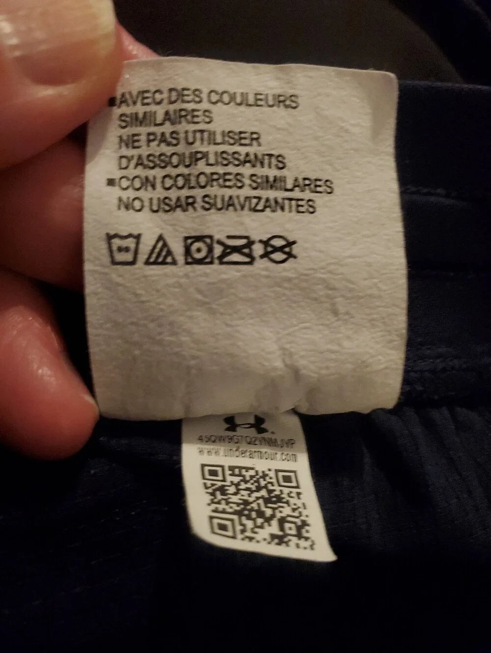 Under Armour Men's Motivate Navy Blue Embroidered Logo Athletic Size XL Shorts